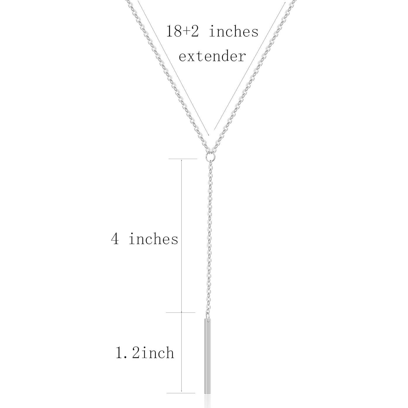 Collar Dainty en Y Itianxi Baño de Oro 18K para Mujeres