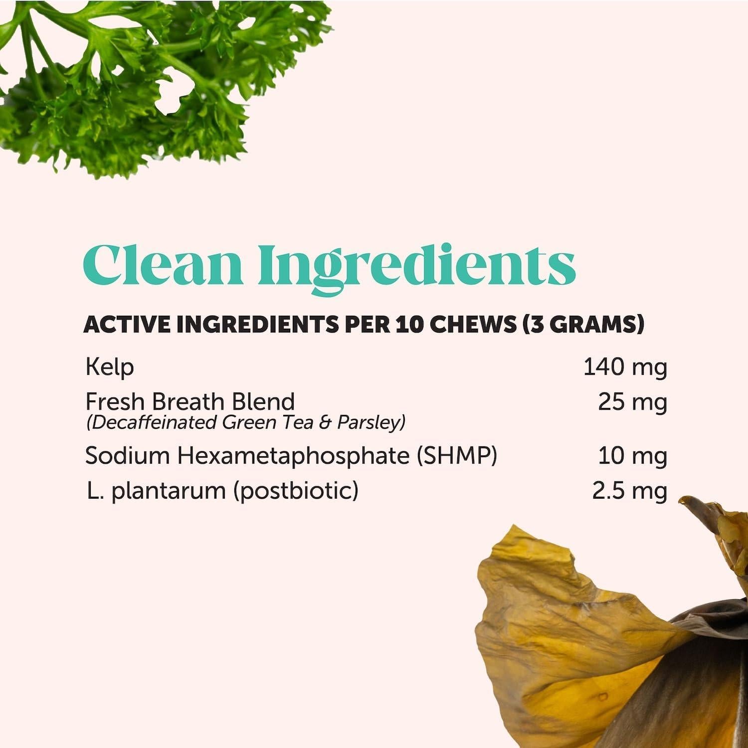 Bocados Dentales para Gatos Pet Honesty - 30 Días, Aliento Fresco