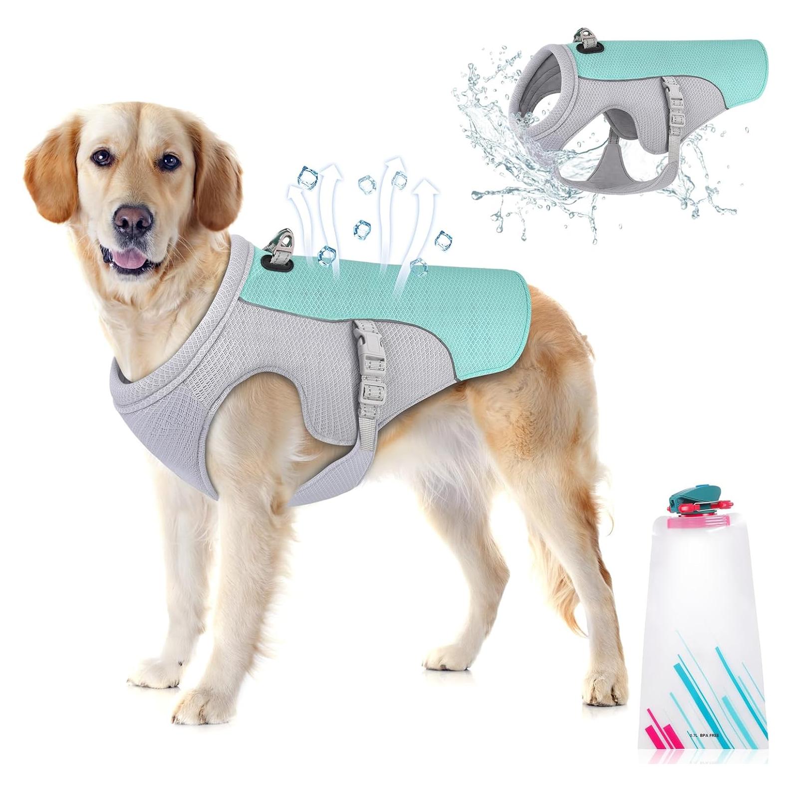 Chaleco Refrigerante para Perros Guzekier con Botella S