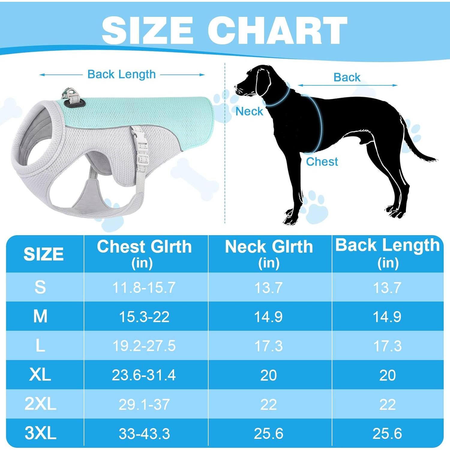 Chaleco Refrigerante para Perros Guzekier con Botella S