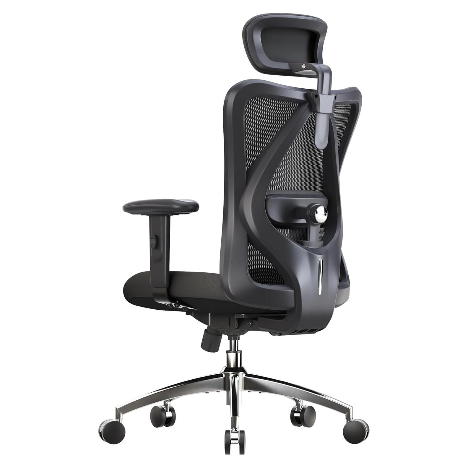 Silla de Oficina Ergonómica SIHOO M18 Negra Ajustable Soporte Lumbar