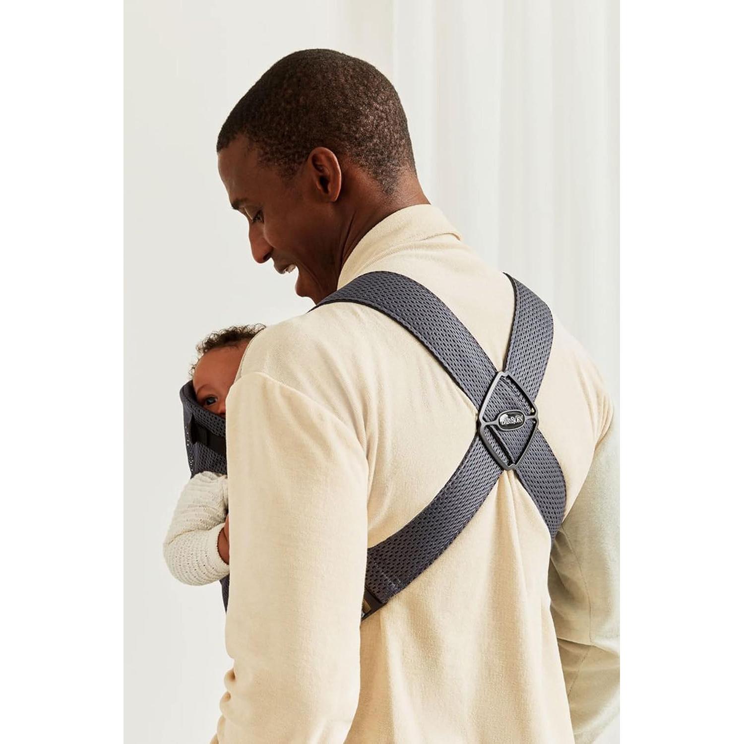 Portabebés Mini BabyBjörn Antracita Malla 3D 3-11 kg