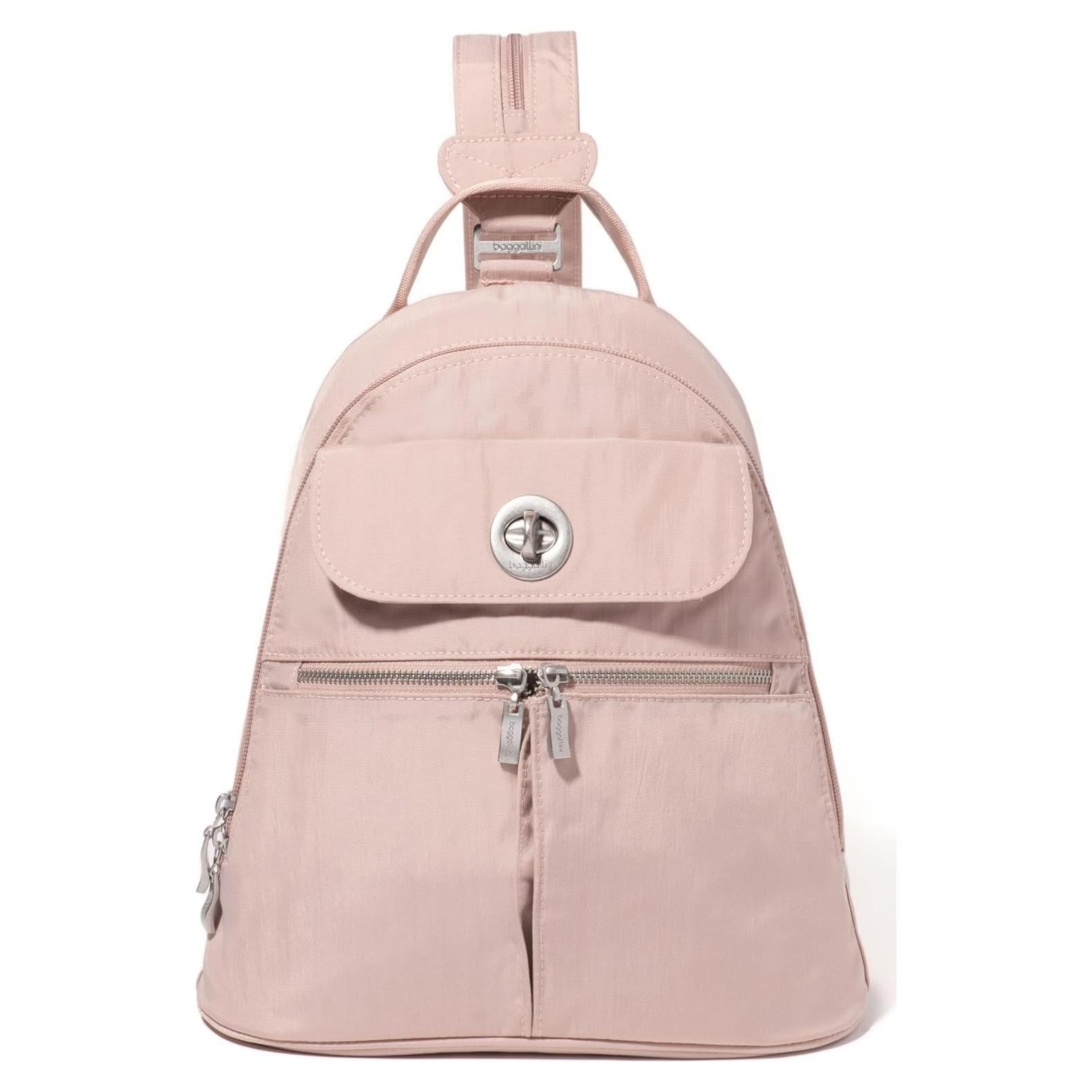 Mochila Convertible Baggallini Nápoles Rosa - 28x30.48 cm