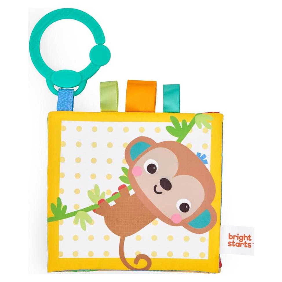 Libro Suave Amigos del Safari Bright Starts - Tela Crujiente 28.9 cm