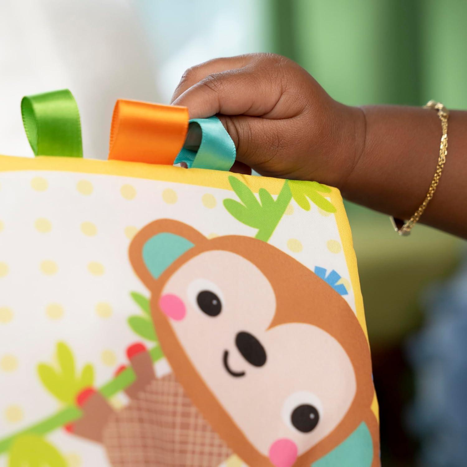 Libro Suave Amigos del Safari Bright Starts - Tela Crujiente 28.9 cm