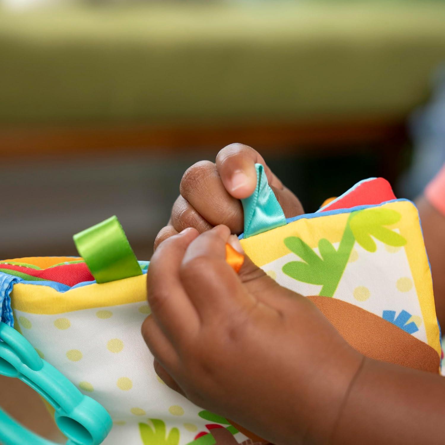 Libro Suave Amigos del Safari Bright Starts - Tela Crujiente 28.9 cm