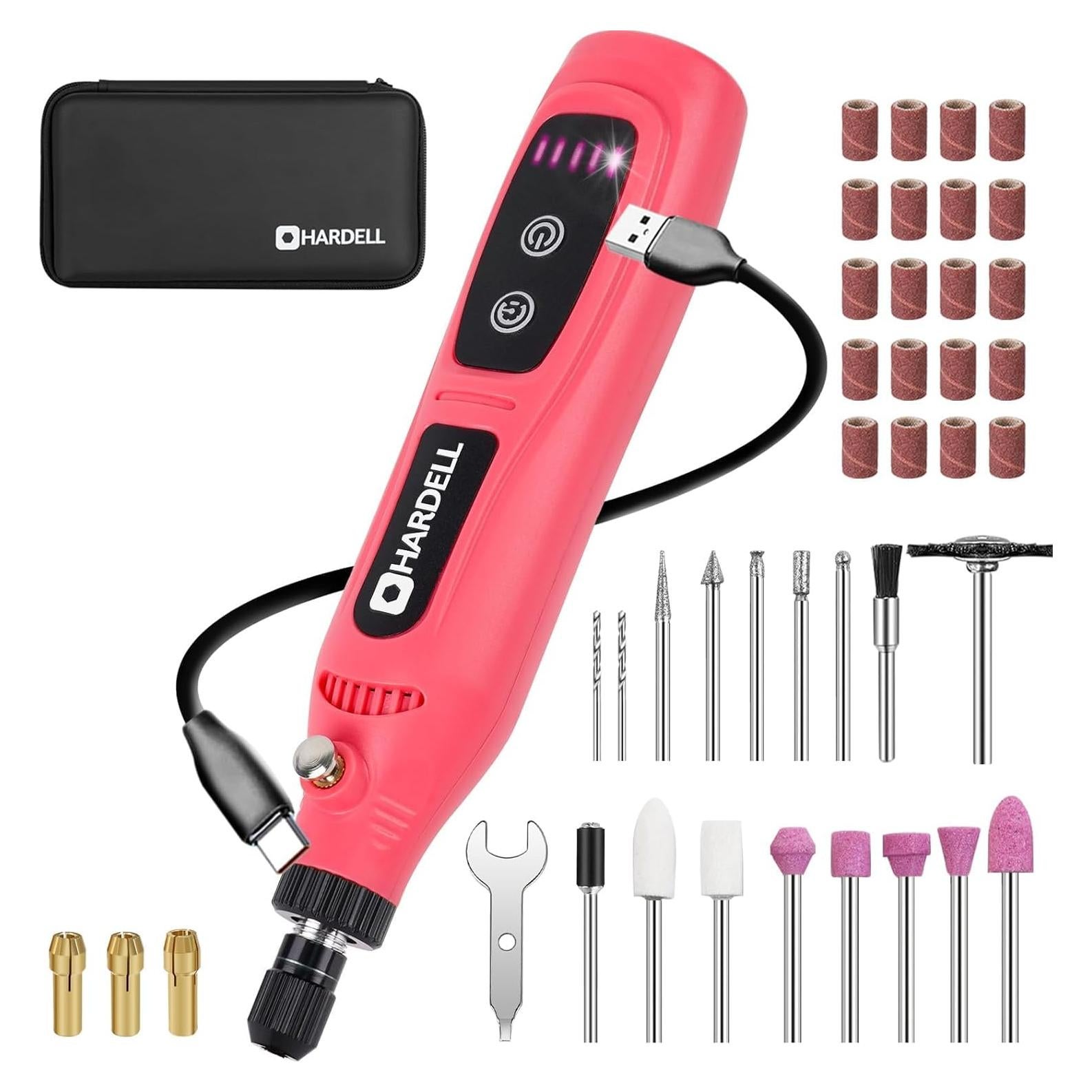 Mini Herramienta Rotativa Inalámbrica HARDELL 5 Velocidades 43 Accesorios