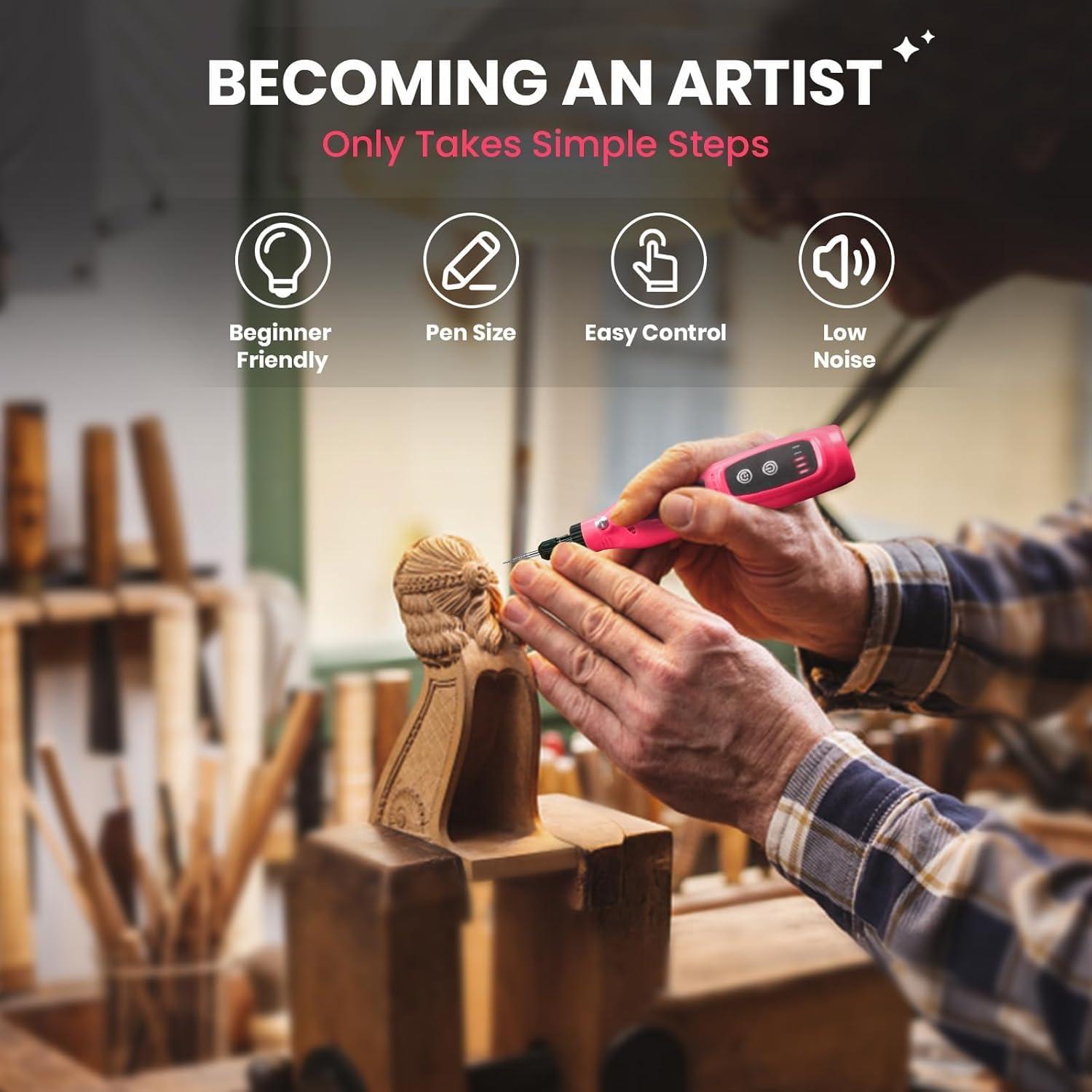 Mini Herramienta Rotativa Inalámbrica HARDELL 5 Velocidades 43 Accesorios