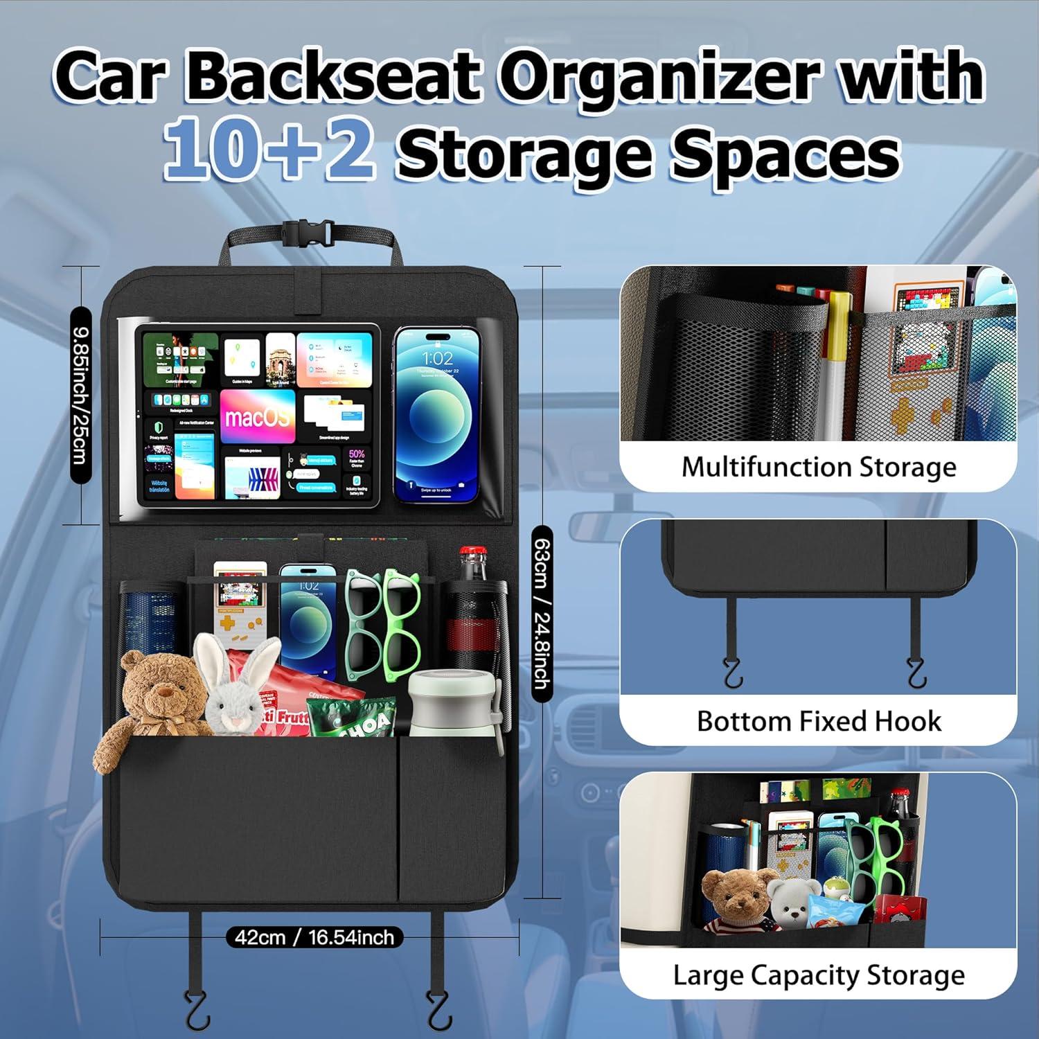 Organizador de Asiento Trasero de Coche KaiCross - 11 Bolsillos