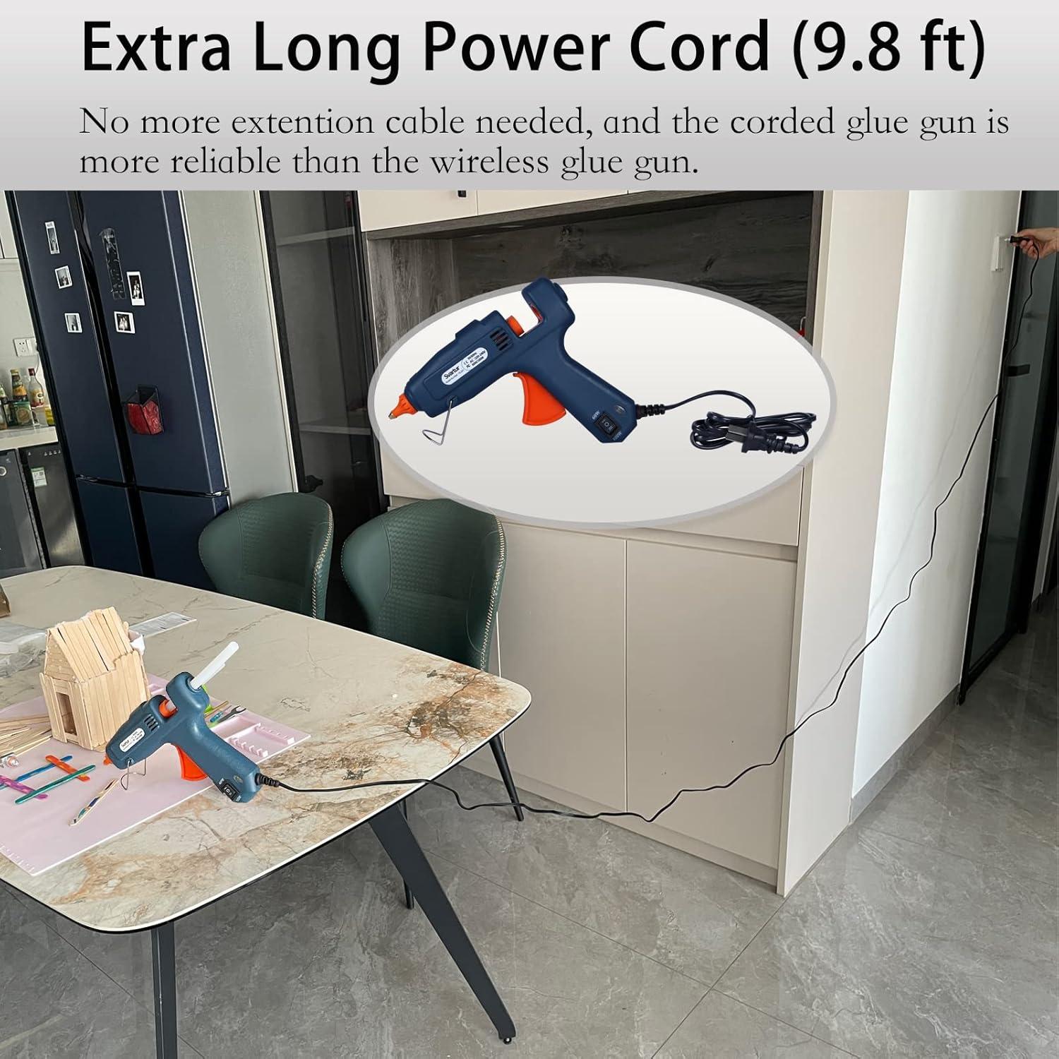 Pistola de Pegamento Caliente Svartur 100W con Estuche y 15 Palitos