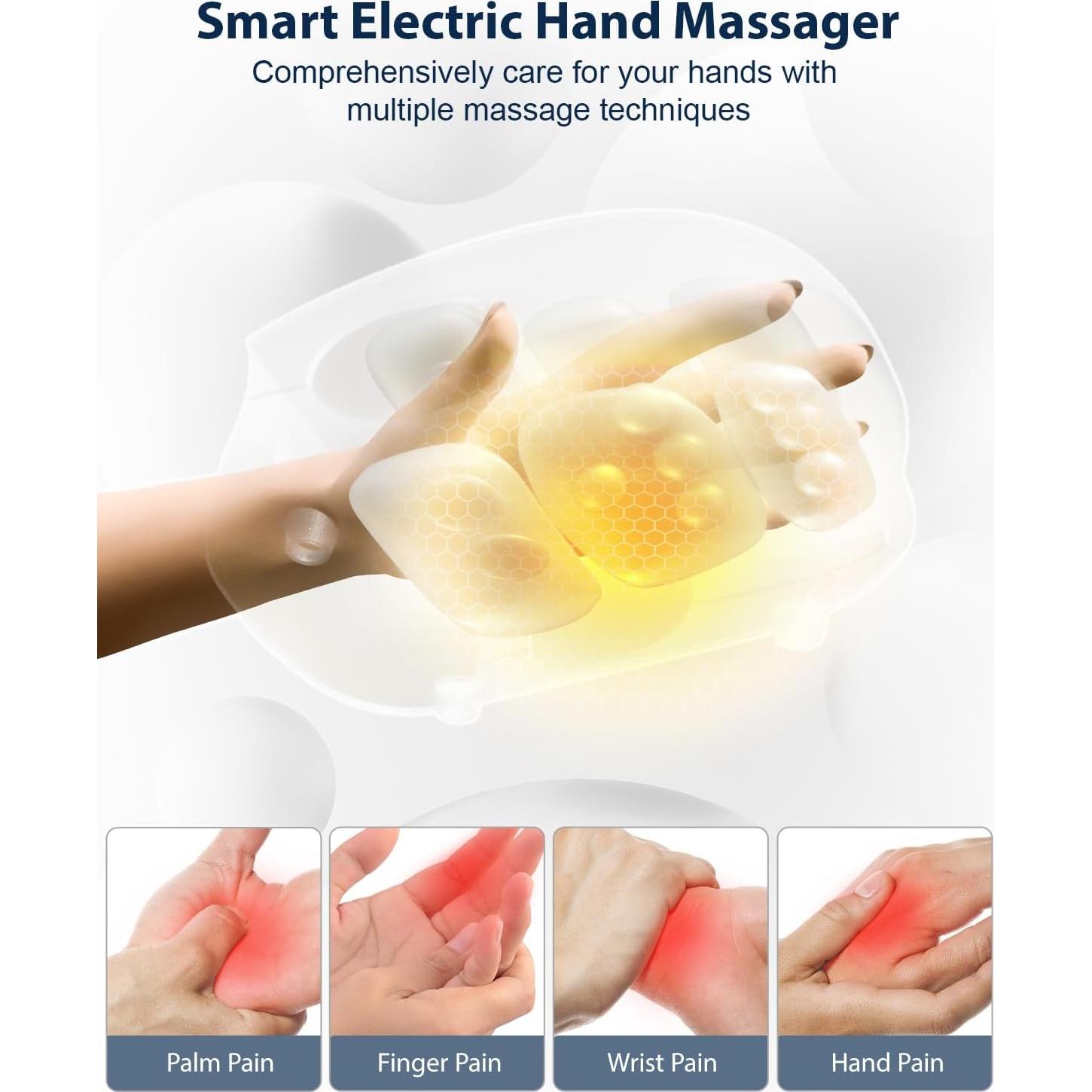 Masajeador de Mano Inalámbrico CINCOM con Calor y Compresión