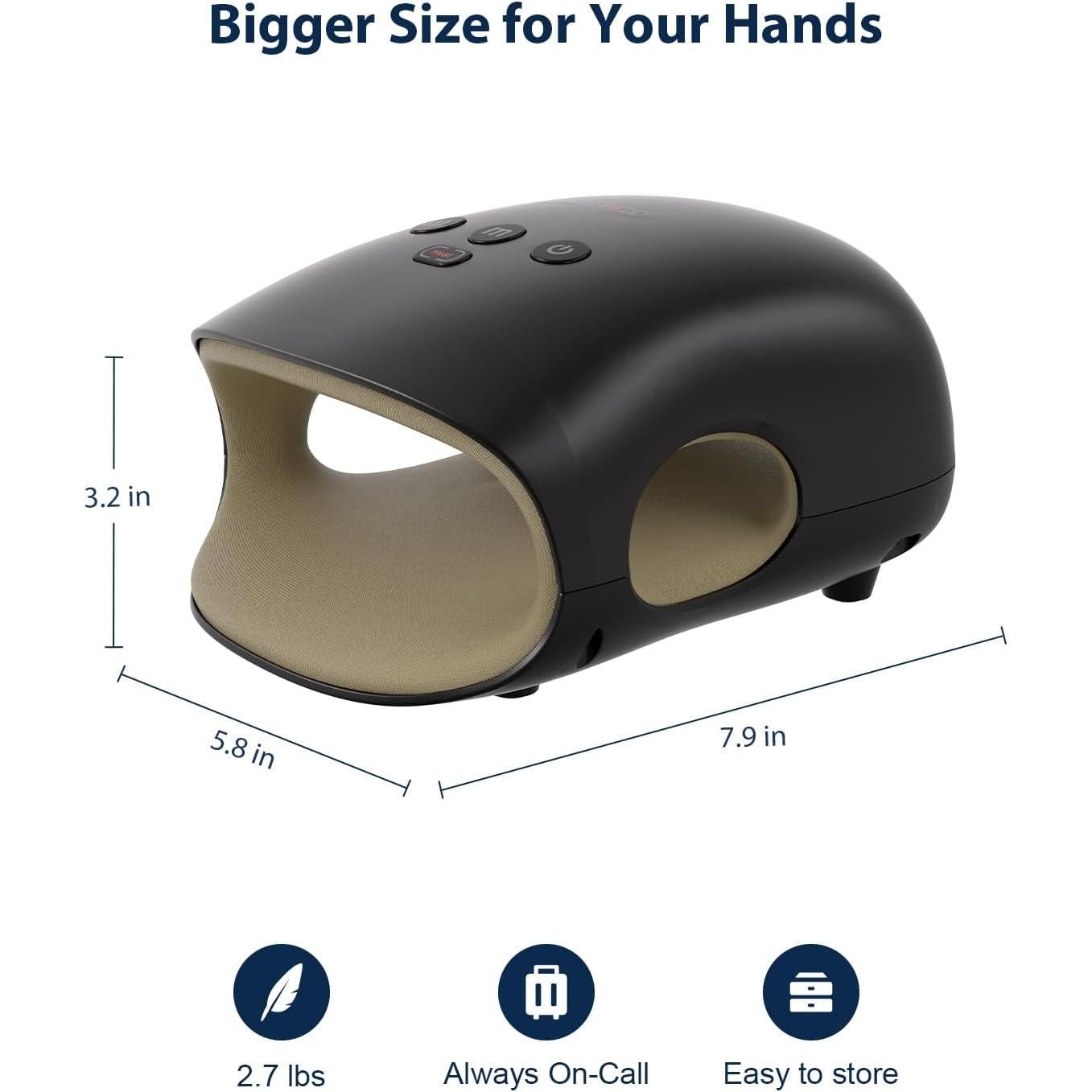 Masajeador de Mano Inalámbrico CINCOM con Calor y Compresión