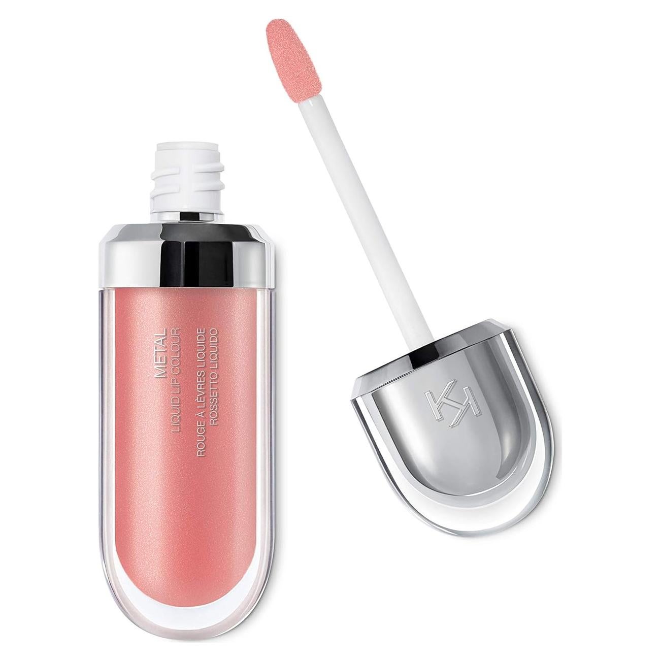 Pintalabios Líquido Metálico Kiko Milano 01 Nude Rosado