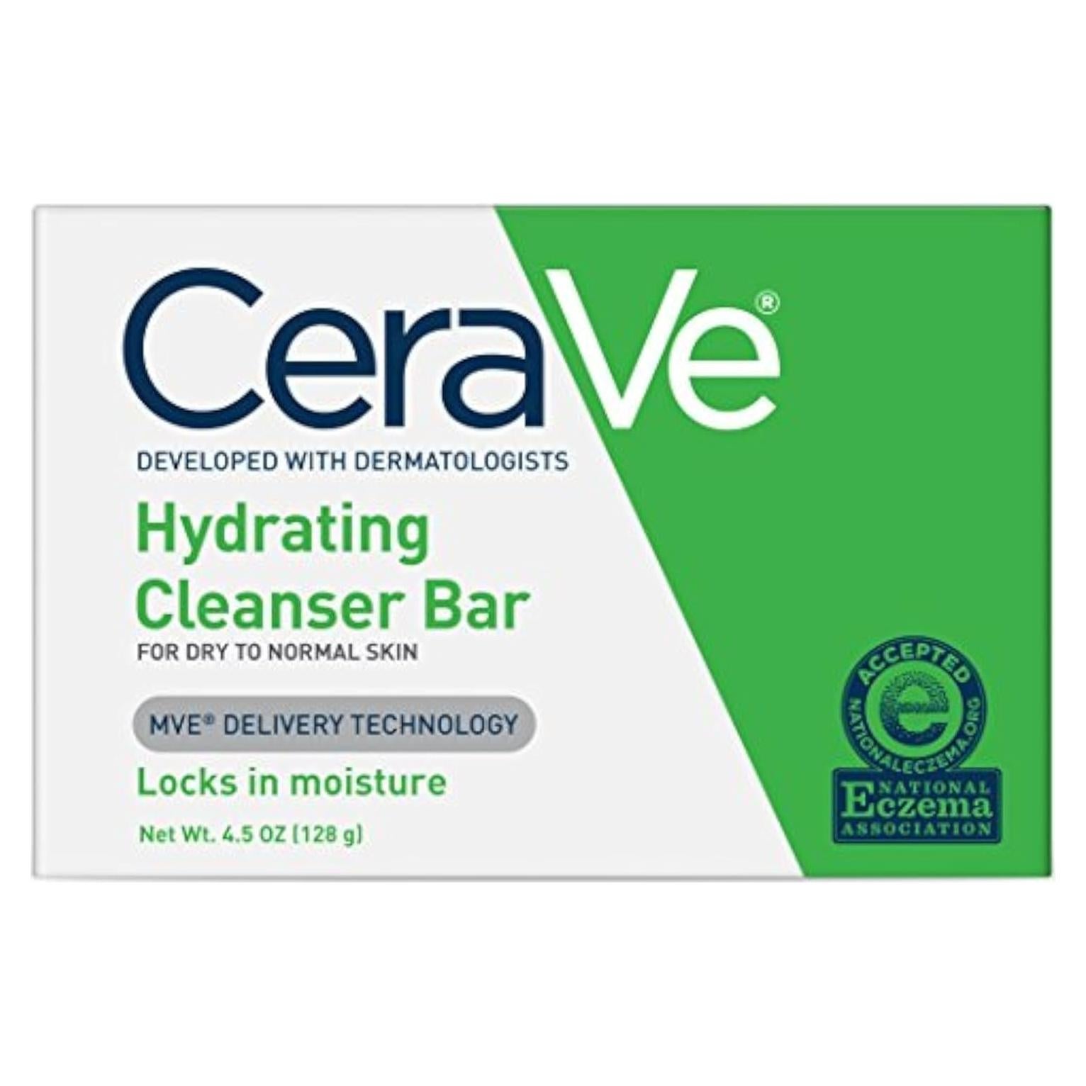 CeraVe Barra Limpiadora Hidratante 127g - Paquete de 2