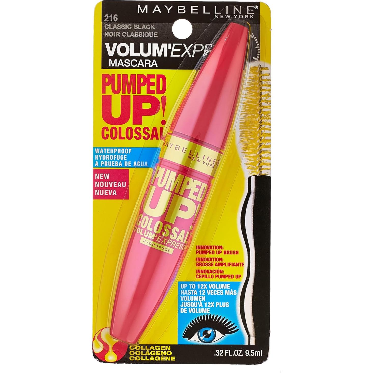 Máscara Volum' Express Pumped Up! Colossal Maybelline 9.46 ml