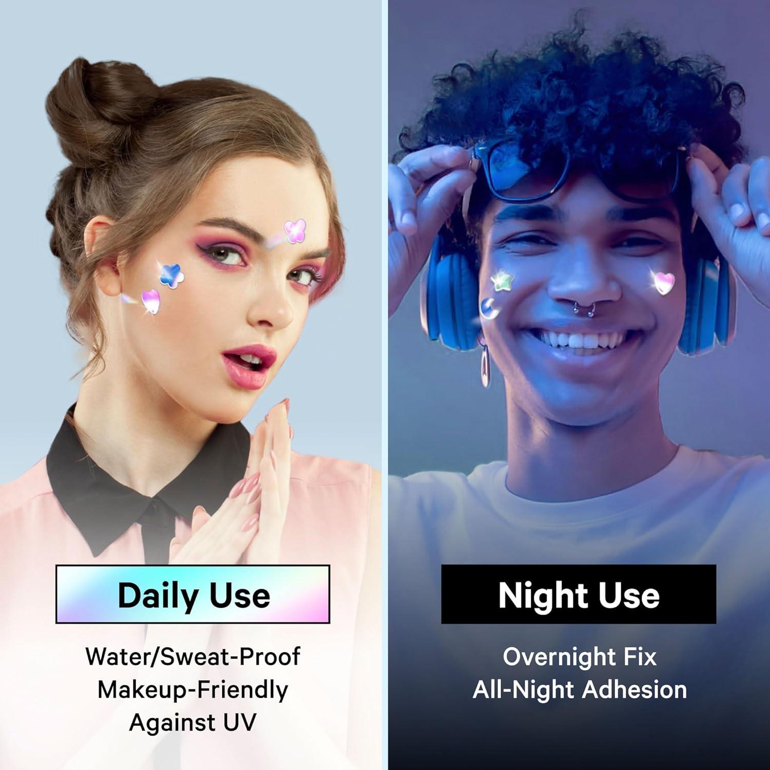 Parche Holográfico Sosky para Acné - 48 Unidades Coloridas