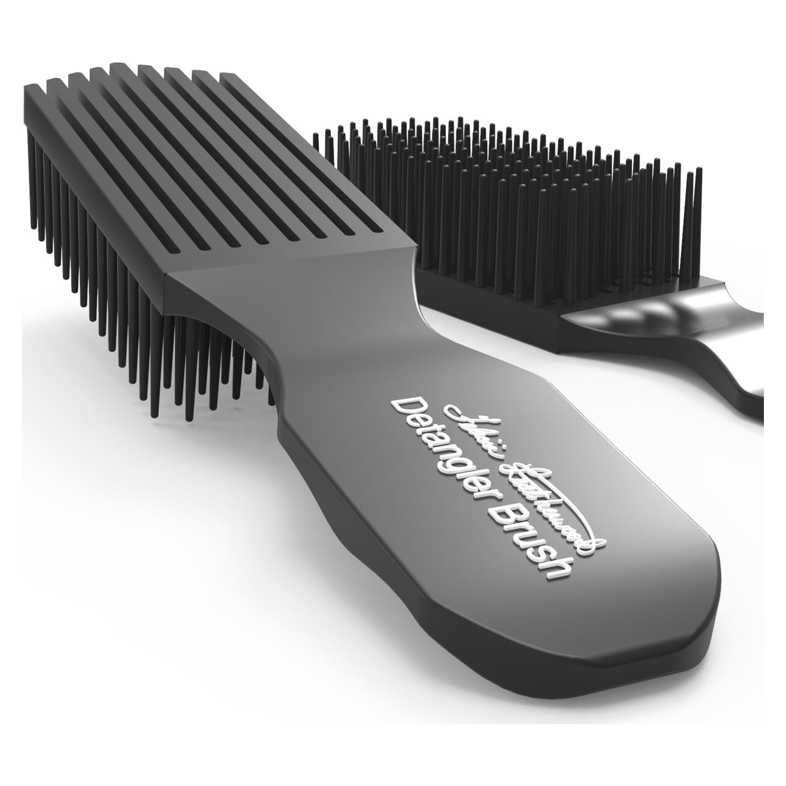 Cepillo Desenredante Felicia Leatherwood Negro - Para Cabello Rizado y Liso