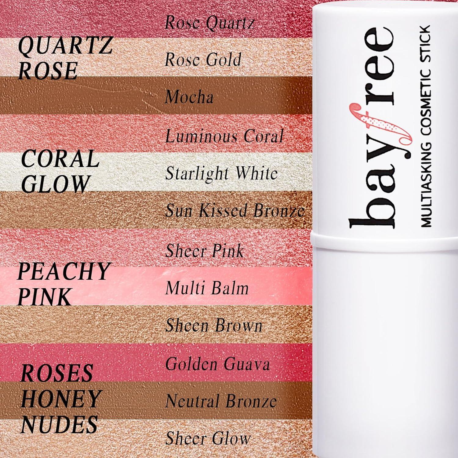 Juego de 3 Barras de Maquillaje Bayfree - Contorno, Rubor e Iluminador