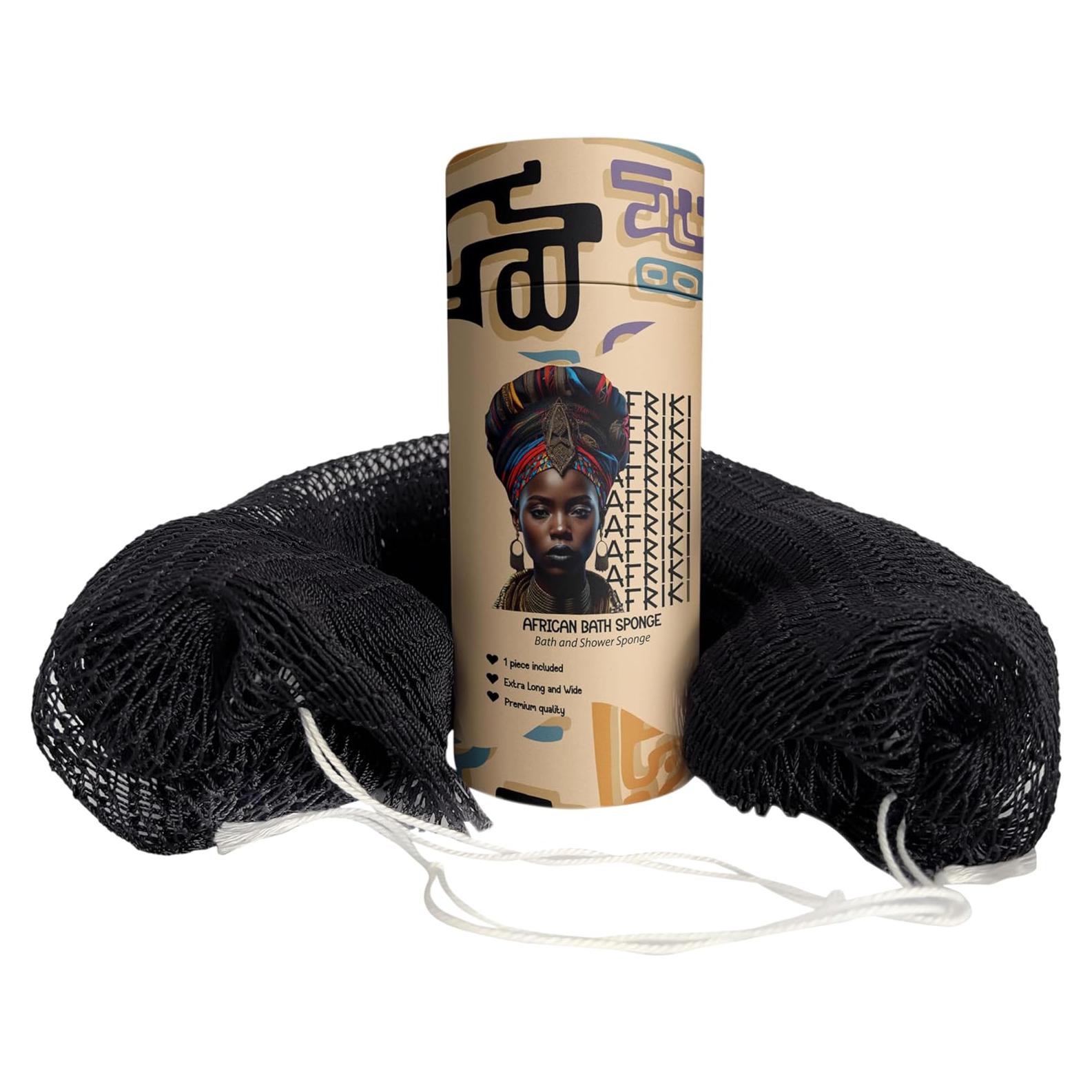 Esponja Exfoliante Africana AFRIKI Negra 114.3 cm para Ducha