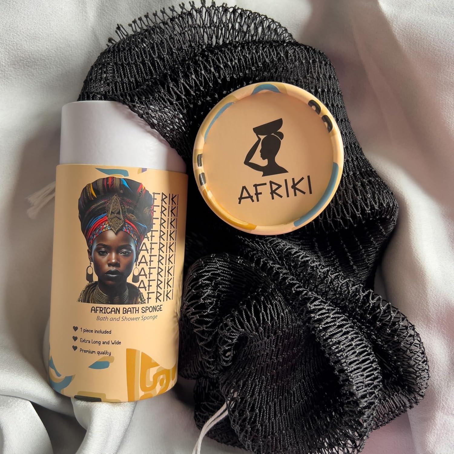 Esponja Exfoliante Africana AFRIKI Negra 114.3 cm para Ducha