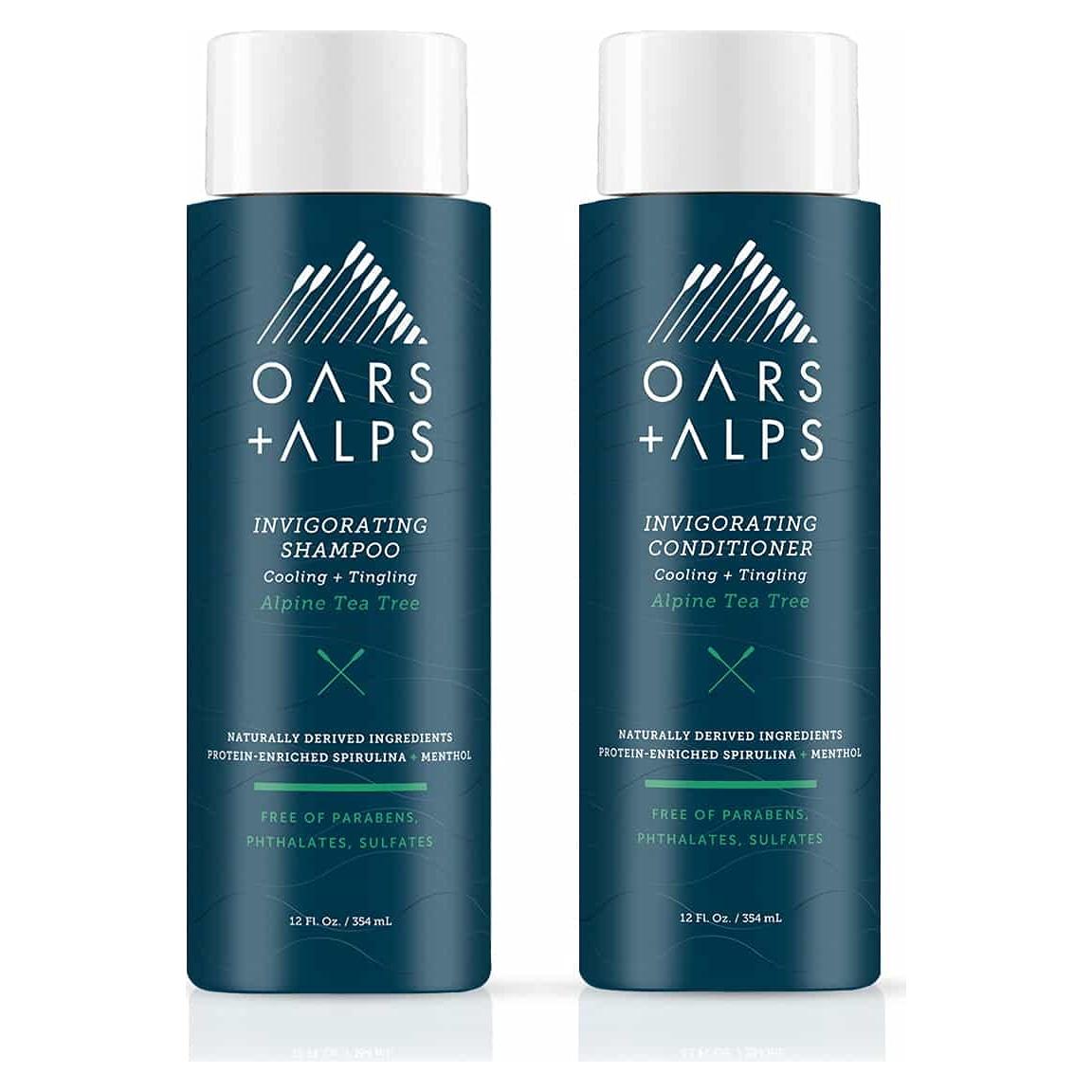 Champú y Acondicionador Sin Sulfatos Oars + Alps 2x354ml