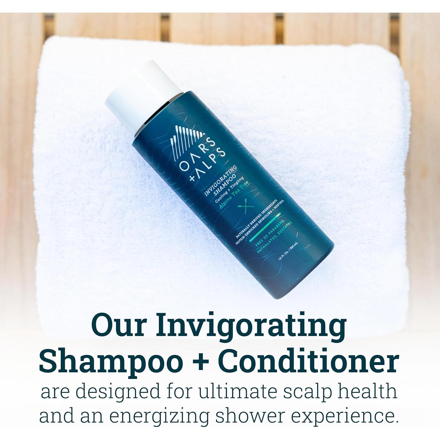 Champú y Acondicionador Sin Sulfatos Oars + Alps 2x354ml