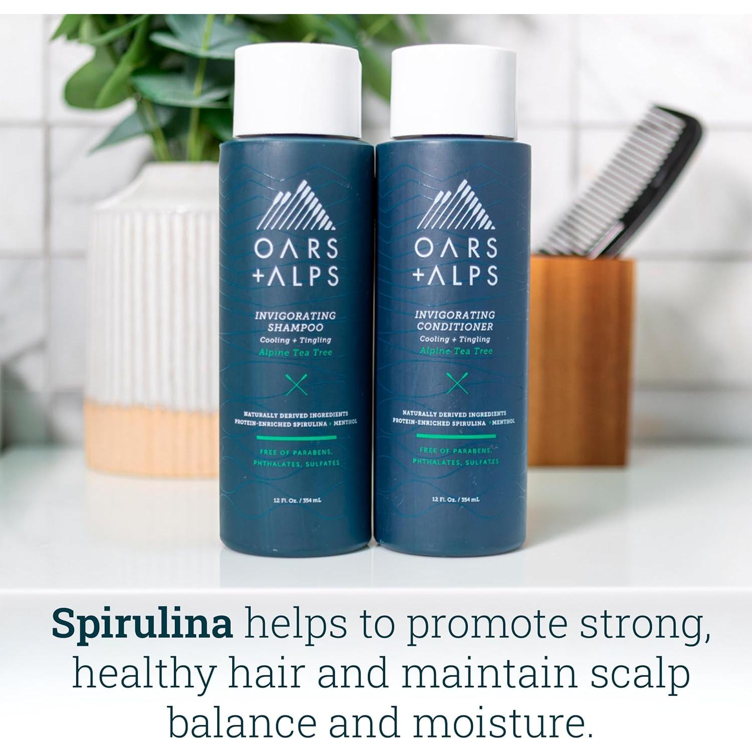 Champú y Acondicionador Sin Sulfatos Oars + Alps 2x354ml