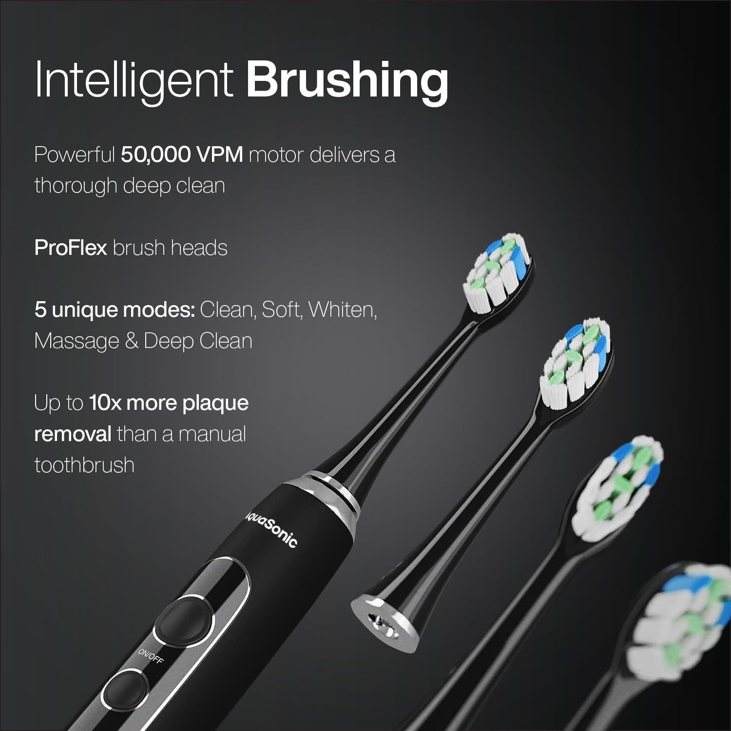 Centro Dental AquaSonic Pro - Cepillo Eléctrico y Flossador