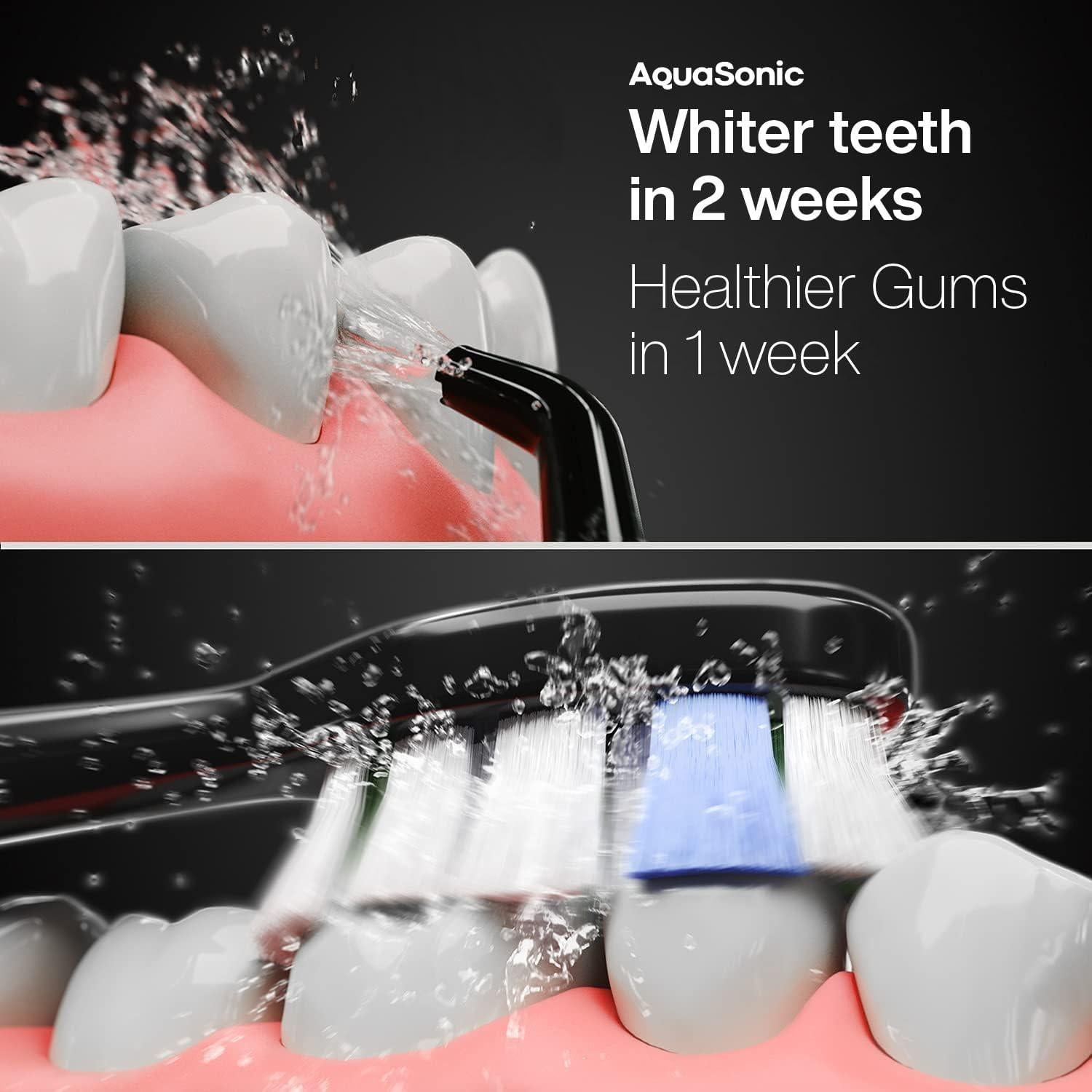 Centro Dental AquaSonic Pro - Cepillo Eléctrico y Flossador