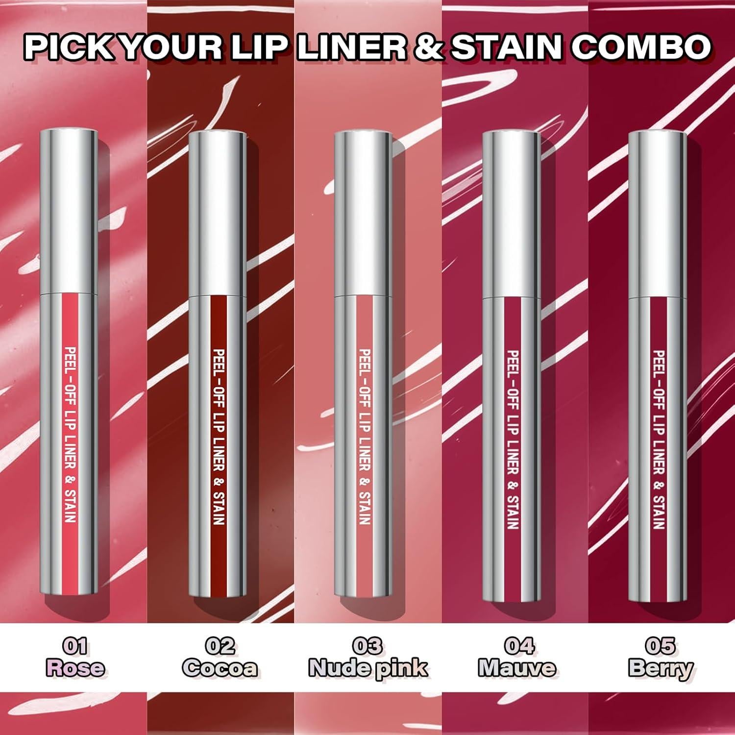 Tinte de Labios Peel Off Cilrofelr Baya, Larga Duración, Mate