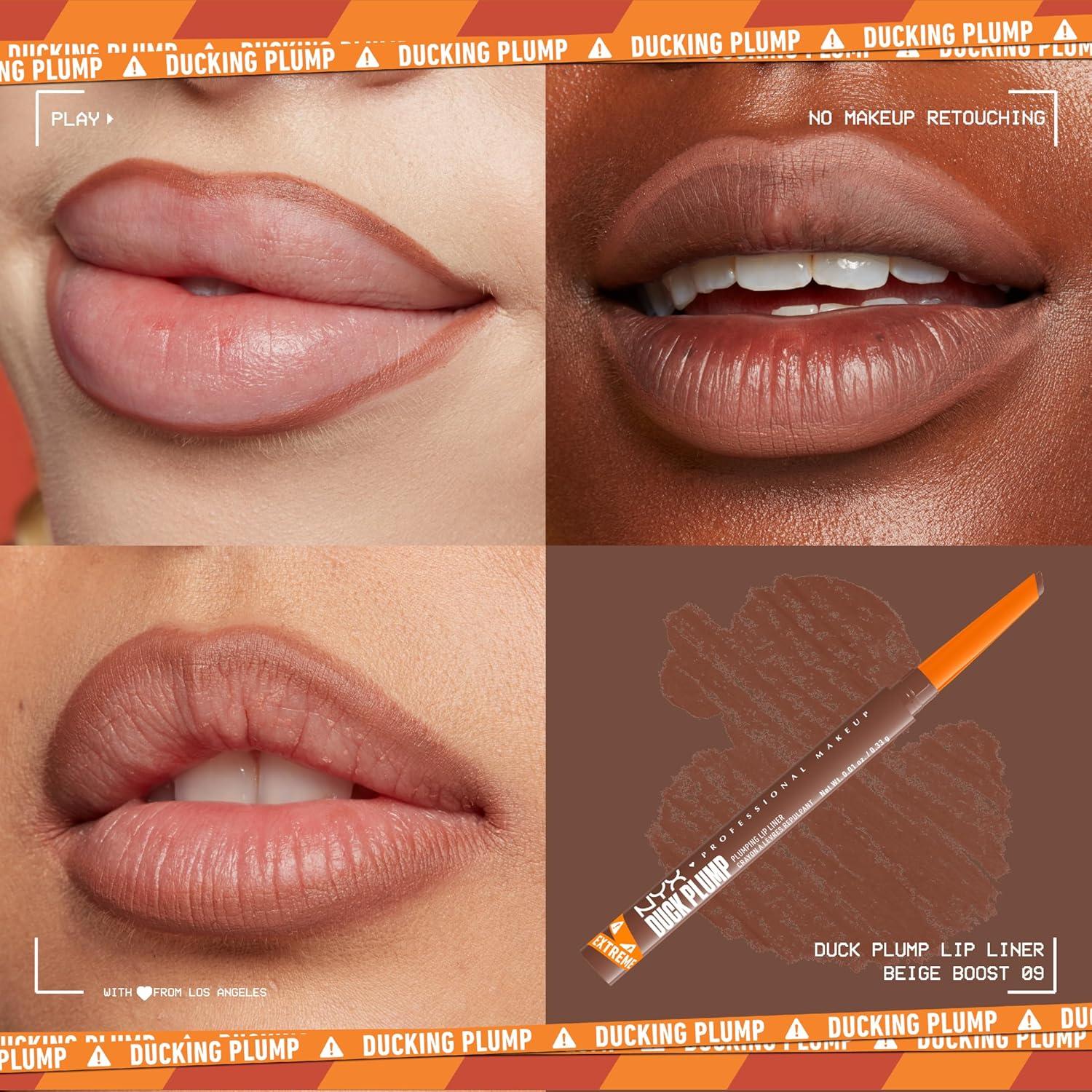 Lápiz Labial Contorno Plump NYX 0.28g Aumento Beige Mate