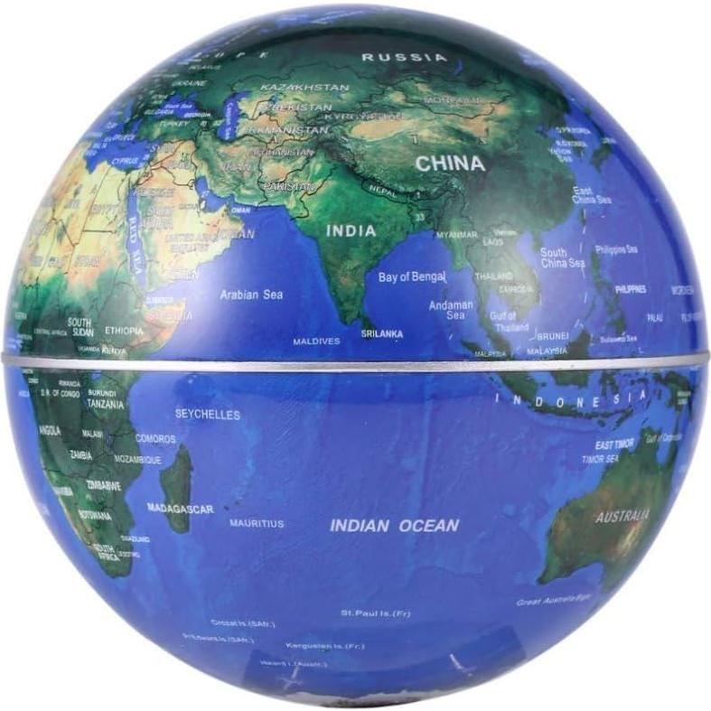 Globo Flotante Magnético FUGEST 10cm con LED Mapa Mundial