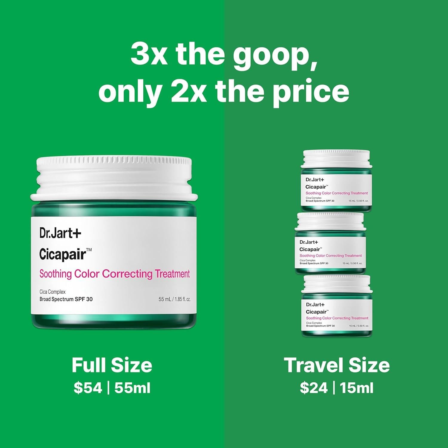 Dr. Jart+ Cicapair Tratamiento Corrector Color SPF 30 120g