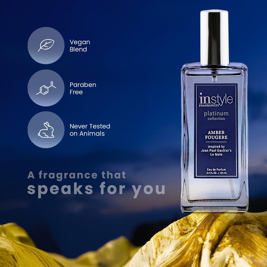 Eau de Parfum InStyle 100ml Ámbar Fougere para Hombres