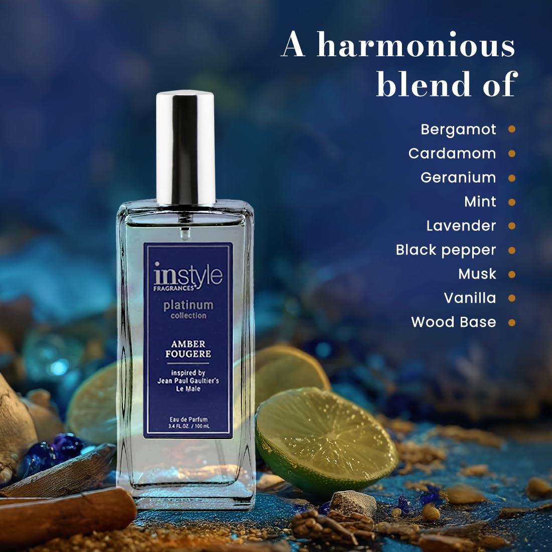 Eau de Parfum InStyle 100ml Ámbar Fougere para Hombres