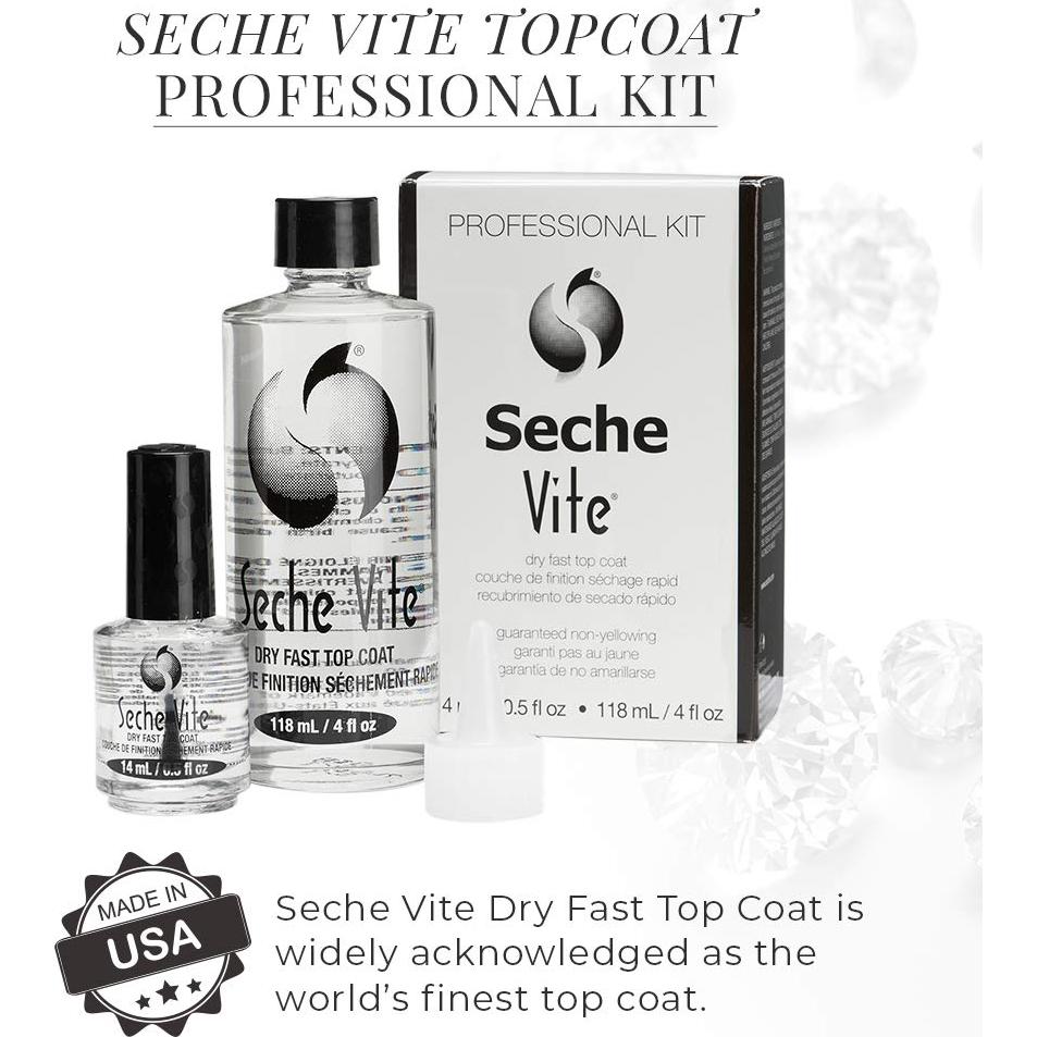 Kit de Recarga Seche Vite Top Coat Transparente 1 Unidad