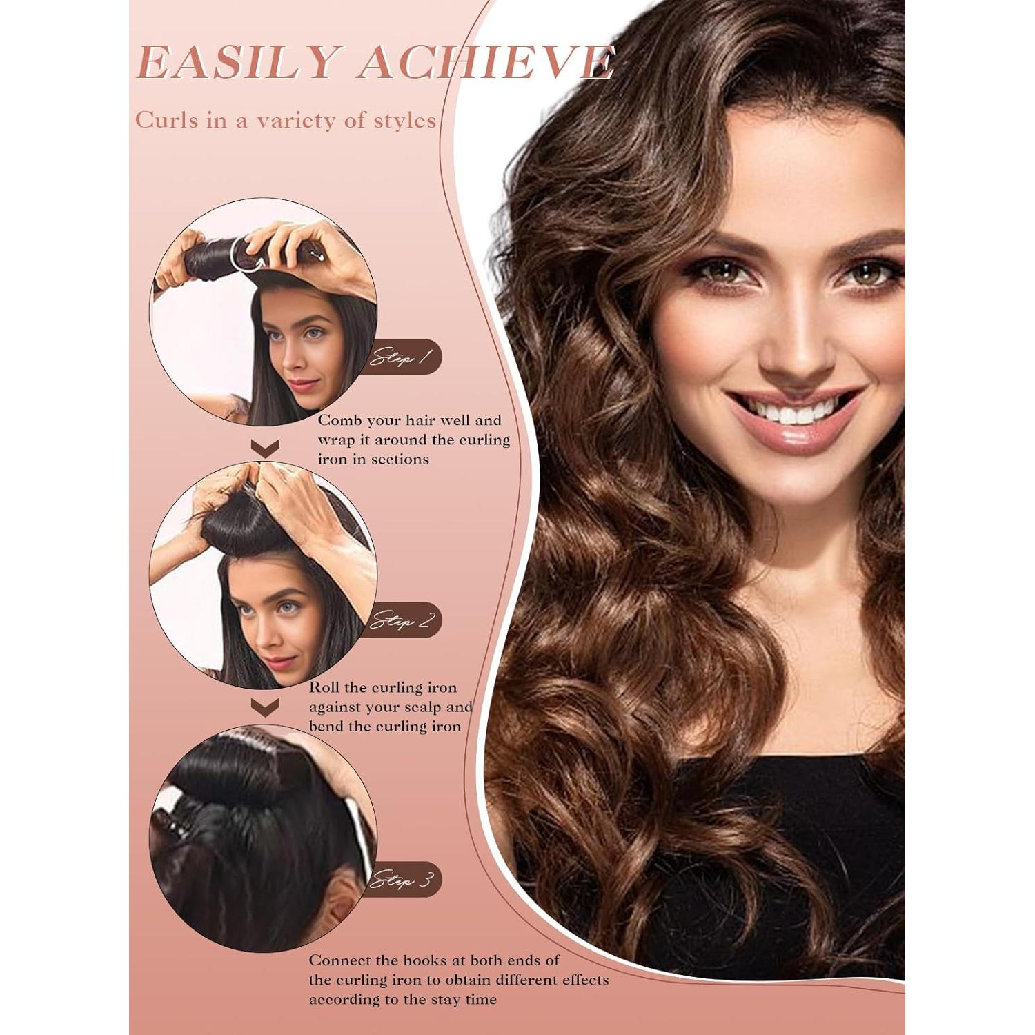 Juego de Rizos Sin Calor Nunflue - Rulos Jumbo Terciopelo