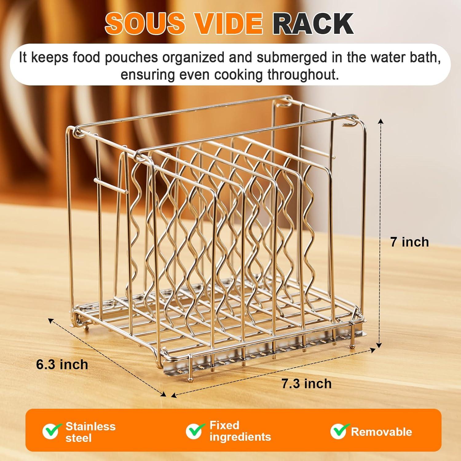 Contenedor Sous Vide Homenote 12 Qt con Tapa y Rack - BPA Free