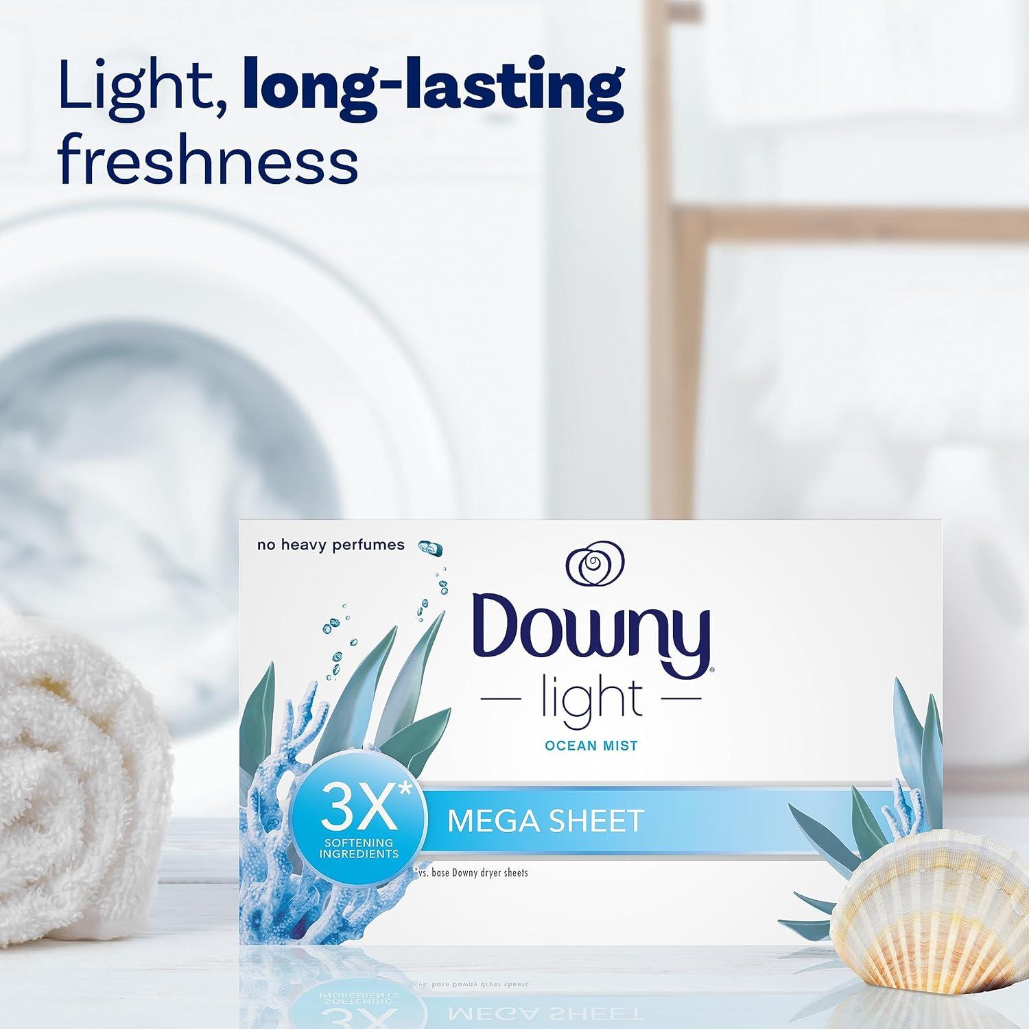 Hojas de Secadora Downy Brisa Oceánica 130 Unidades