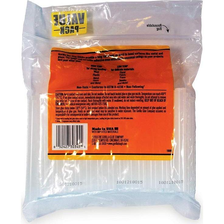 Barras de Pegamento Caliente Gorilla 10.16 cm - 45 Unidades