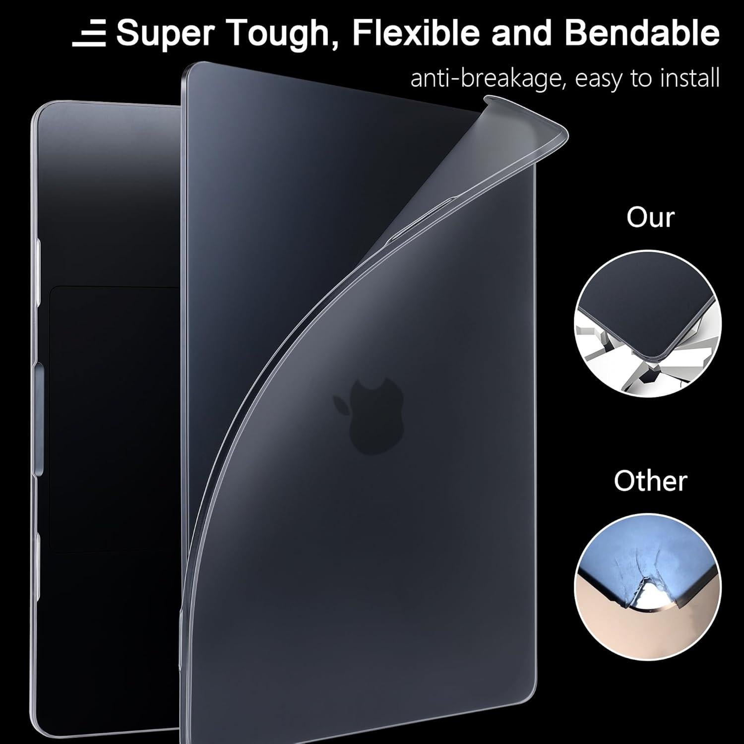 Funda MEEgoodo para MacBook Air 13.6" M4/M3/M2 Gris