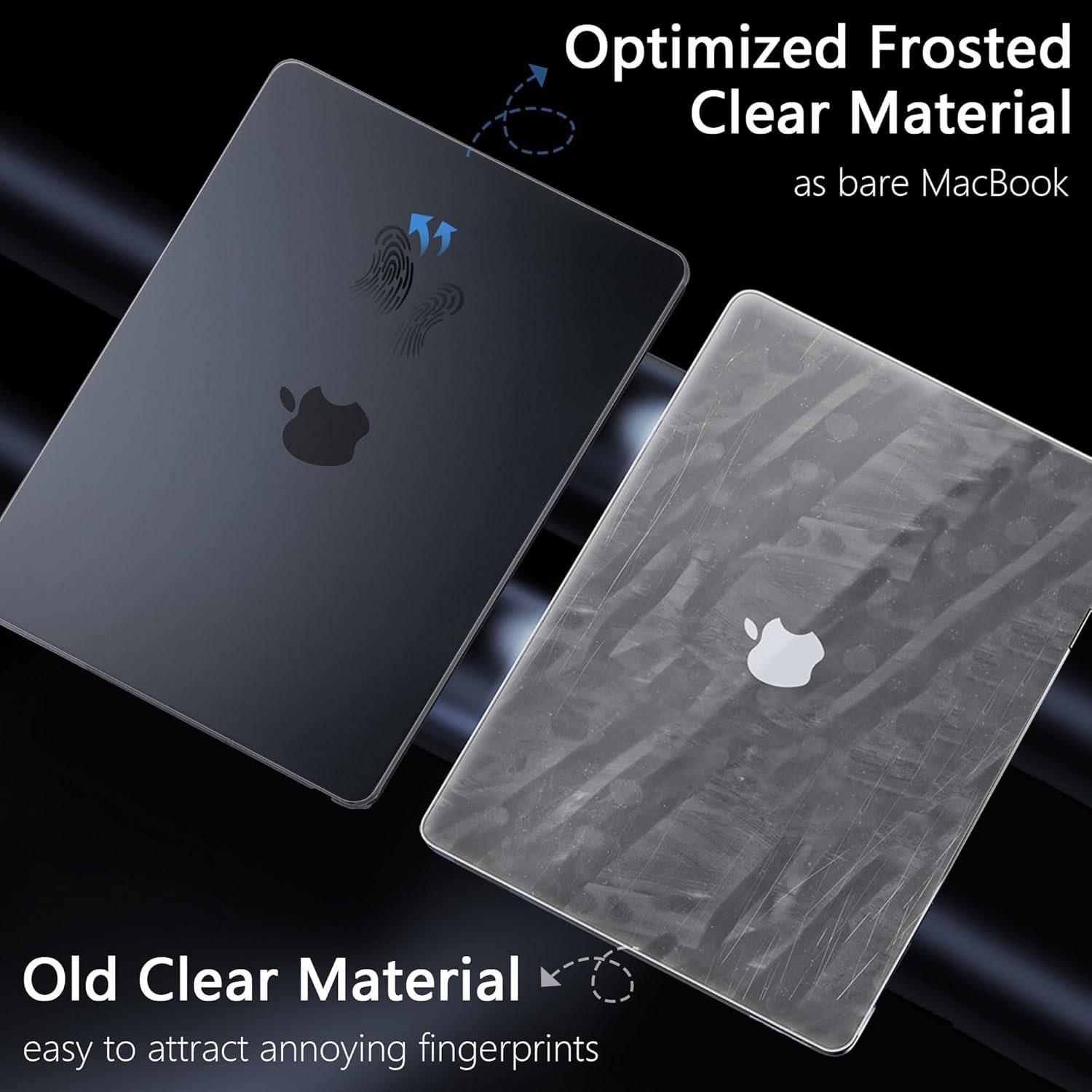 Funda MEEgoodo para MacBook Air 13.6" M4/M3/M2 Gris