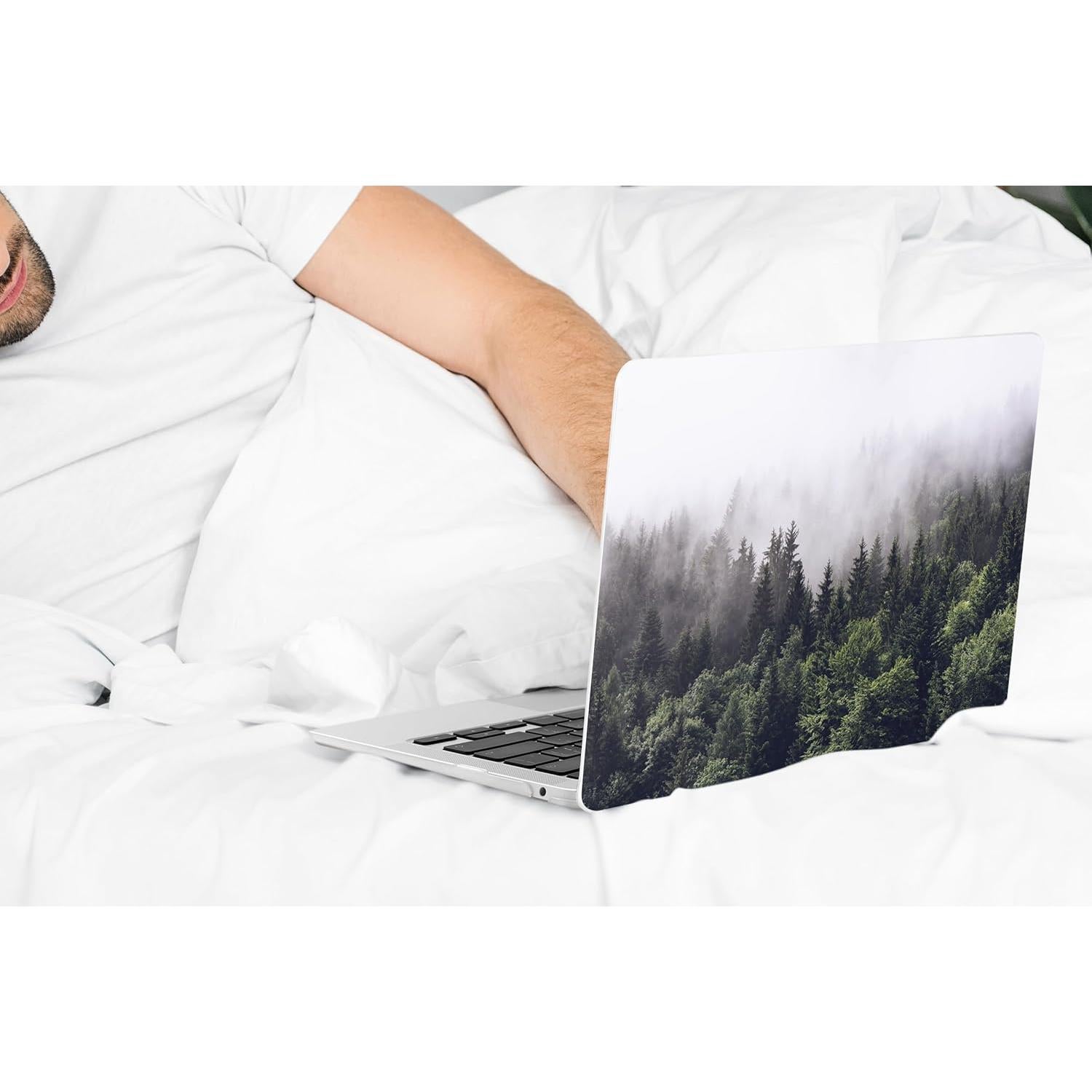 Funda DONGKE para MacBook Air 13.3" 2021-2018 Bosque