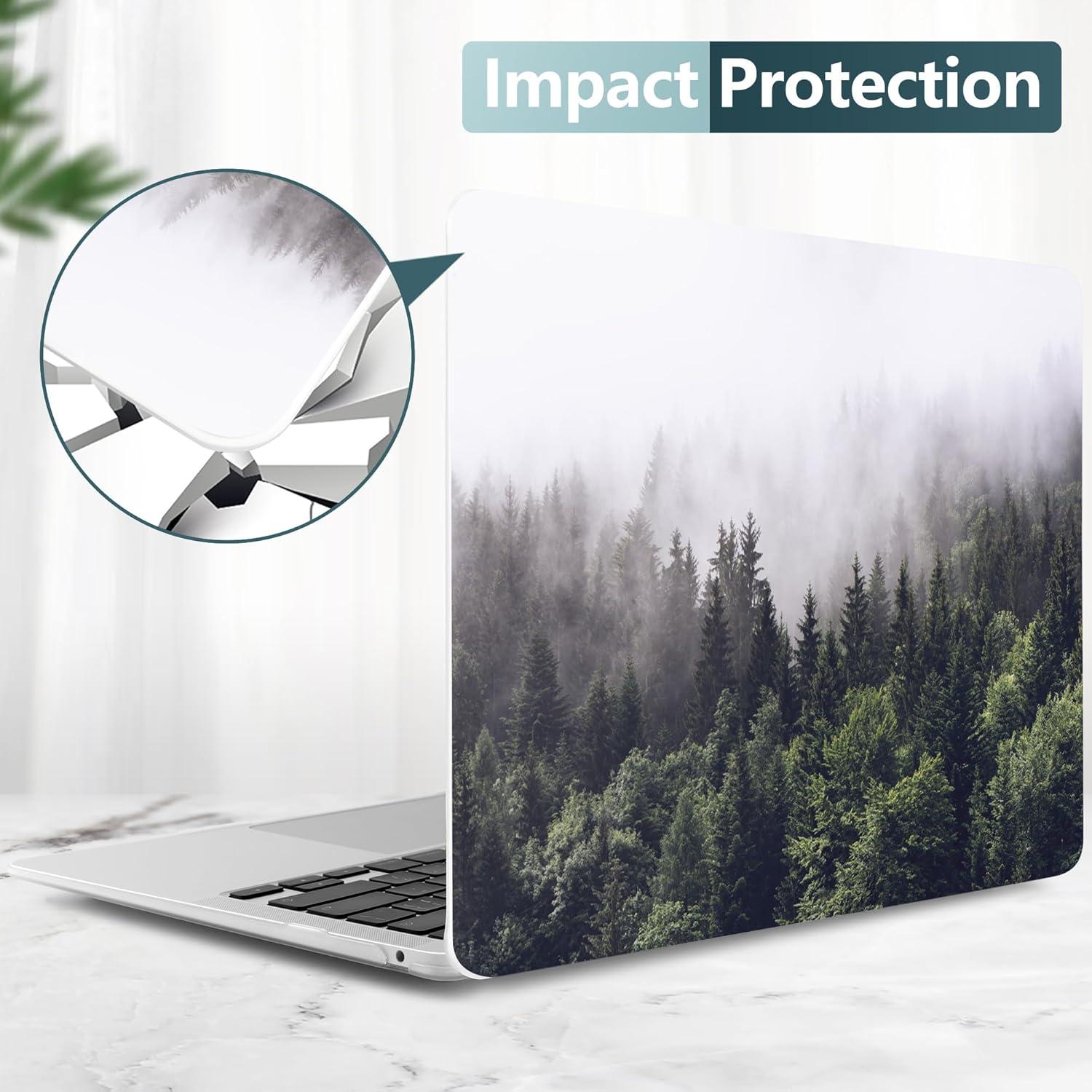 Funda DONGKE para MacBook Air 13.3" 2021-2018 Bosque