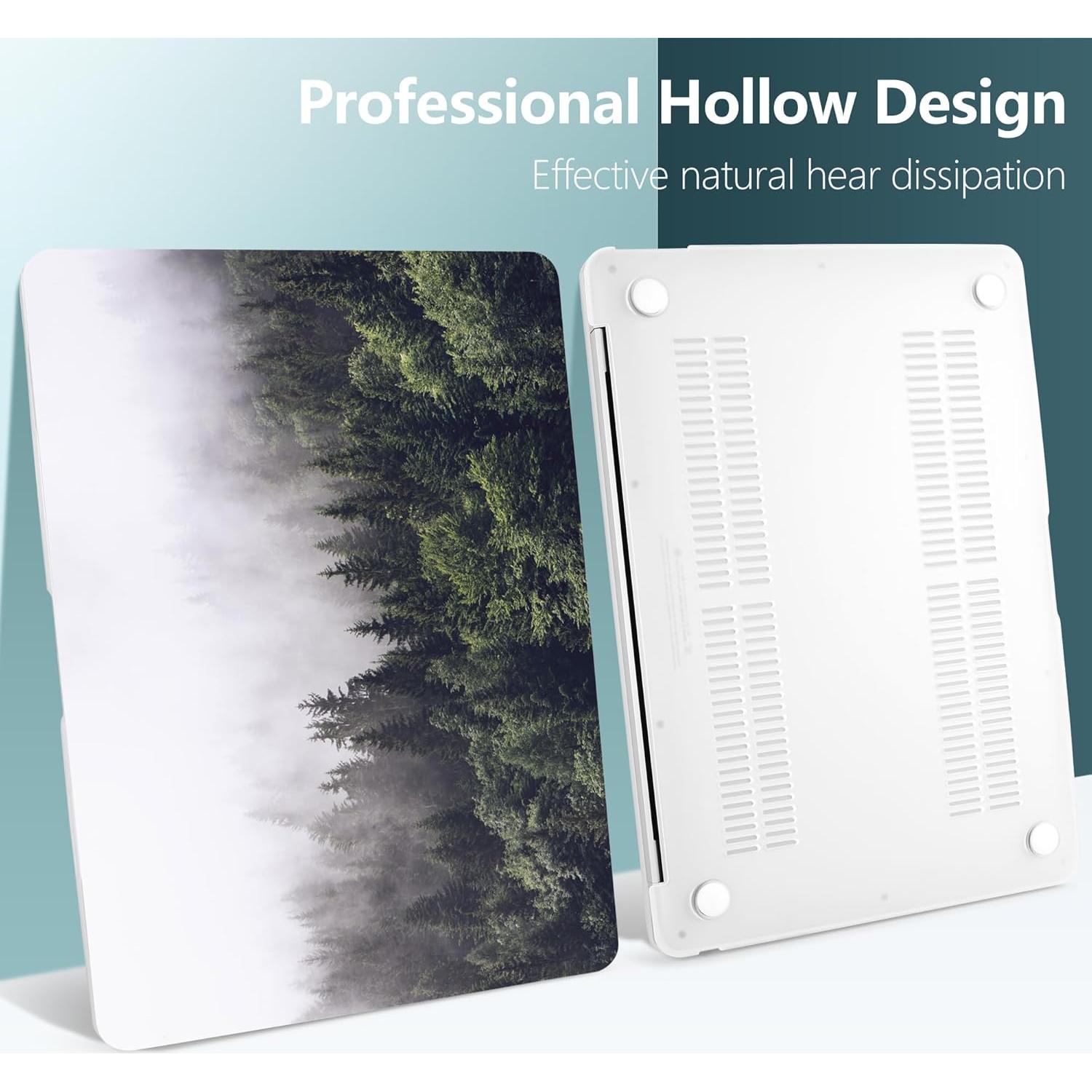 Funda DONGKE para MacBook Air 13.3" 2021-2018 Bosque