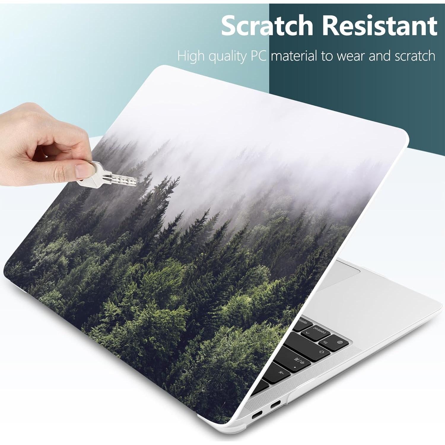 Funda DONGKE para MacBook Air 13.3" 2021-2018 Bosque