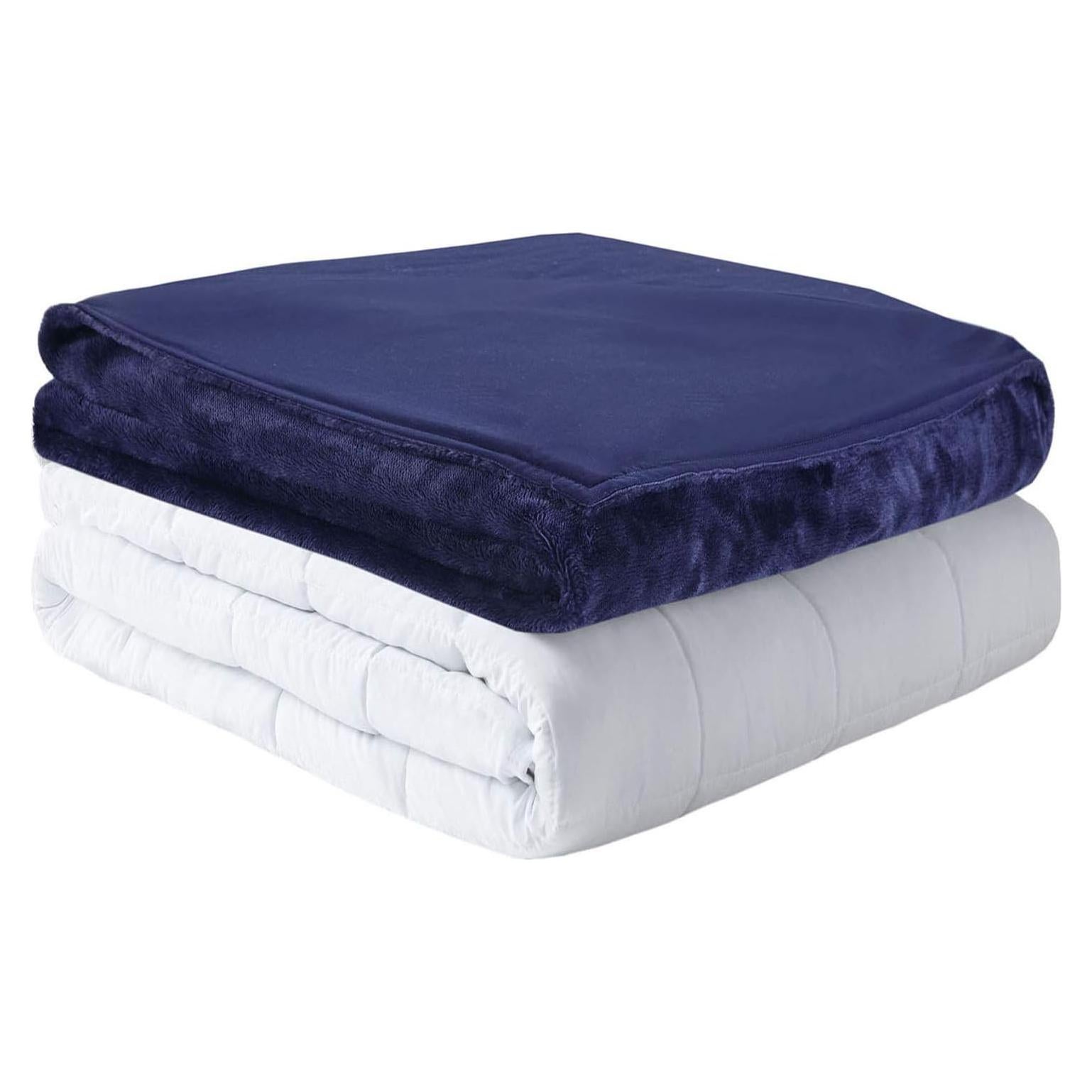 Manta con Peso MP2 9 kg 152x203 cm con Funda Reversible Marino