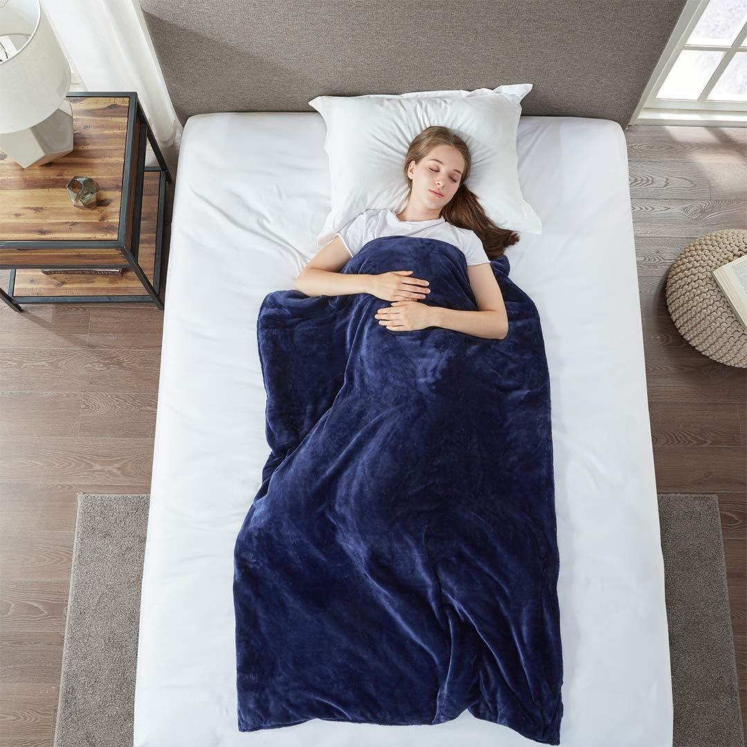 Manta con Peso MP2 9 kg 152x203 cm con Funda Reversible Marino