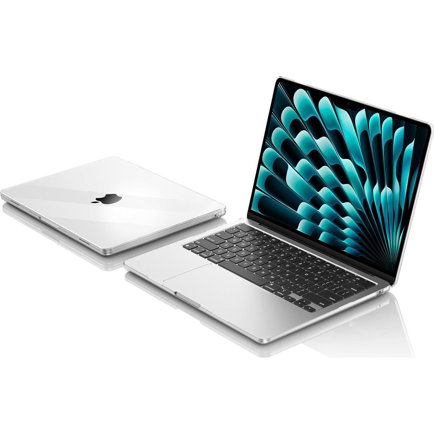 Funda EooCoo para MacBook Air 13.6" M4 M3 M2 Transparente