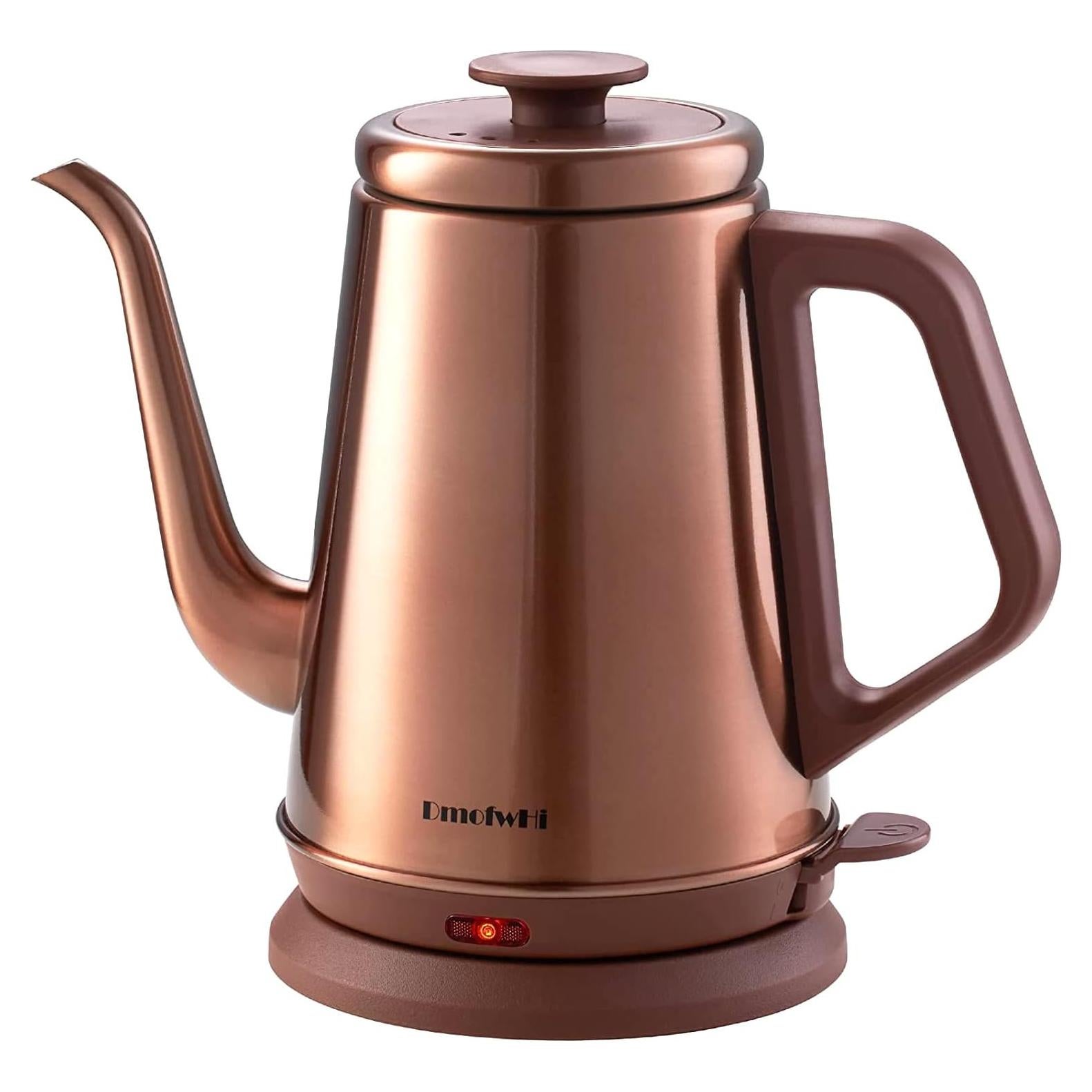 Hervidor Eléctrico DmofwHi 1000W 1.0L Acero Inoxidable Cobre